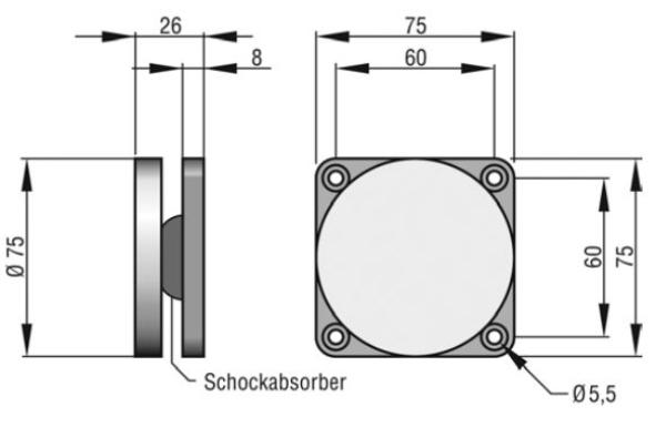 Hekatron Ankerplatte ASS 75