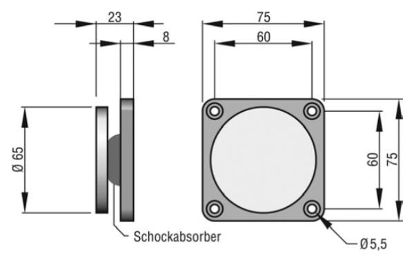 Hekatron Ankerplatte ASS 65