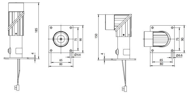 GEZE Türhaftmagnet flexibel 185/185 mm