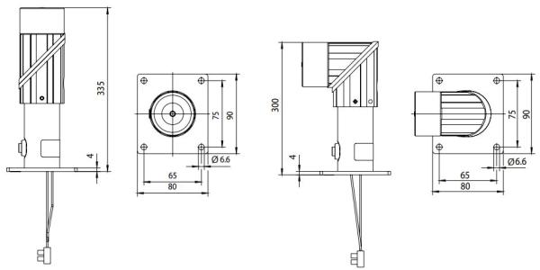 GEZE Türhaftmagnet flexibel 185/335 mm