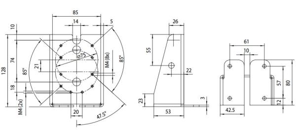 GEZE Montagesockel für Haftmagnet