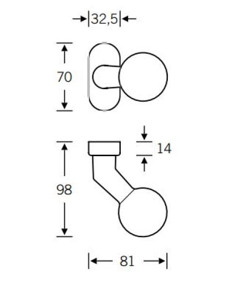 FSB Türgriff / Knauf 07 0846