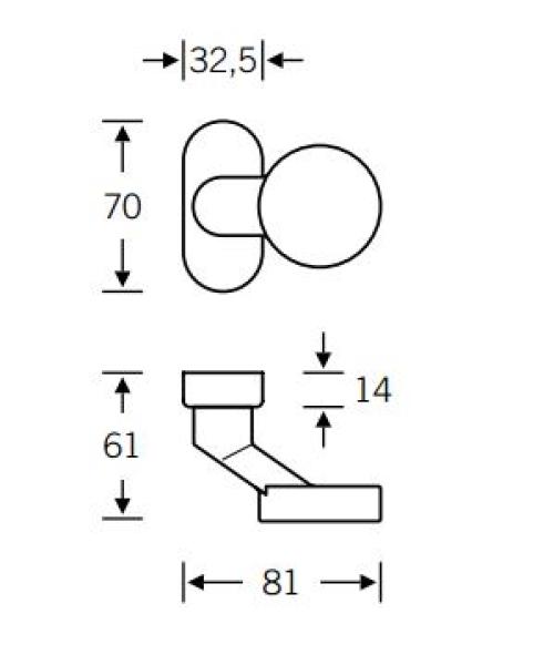 FSB Türgriff / Knauf 07 0809