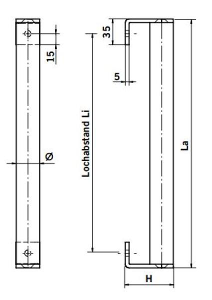 Dormakaba Stangengriff TG 9394