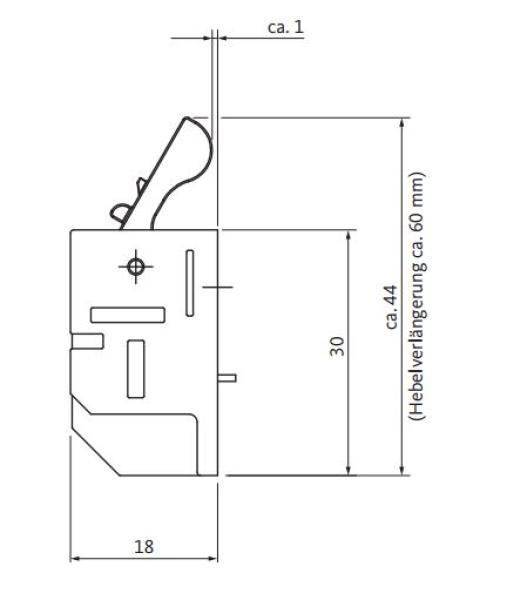 Riegelschaltkontakt Typ B 9033